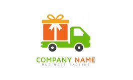 Gift delivery, courier logo ($5 | PKR.500)